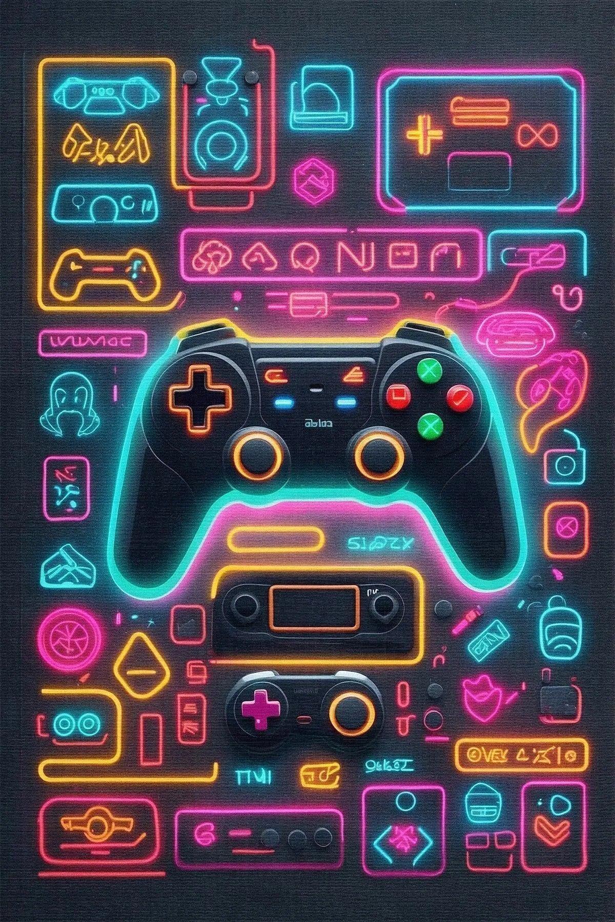 Caspect Modern Şönil Gaming Oyuncu Odası Halısı Dijital Baskılı Kaymaz Taban Yıkanabilir Gaming Halısı - Aydahome