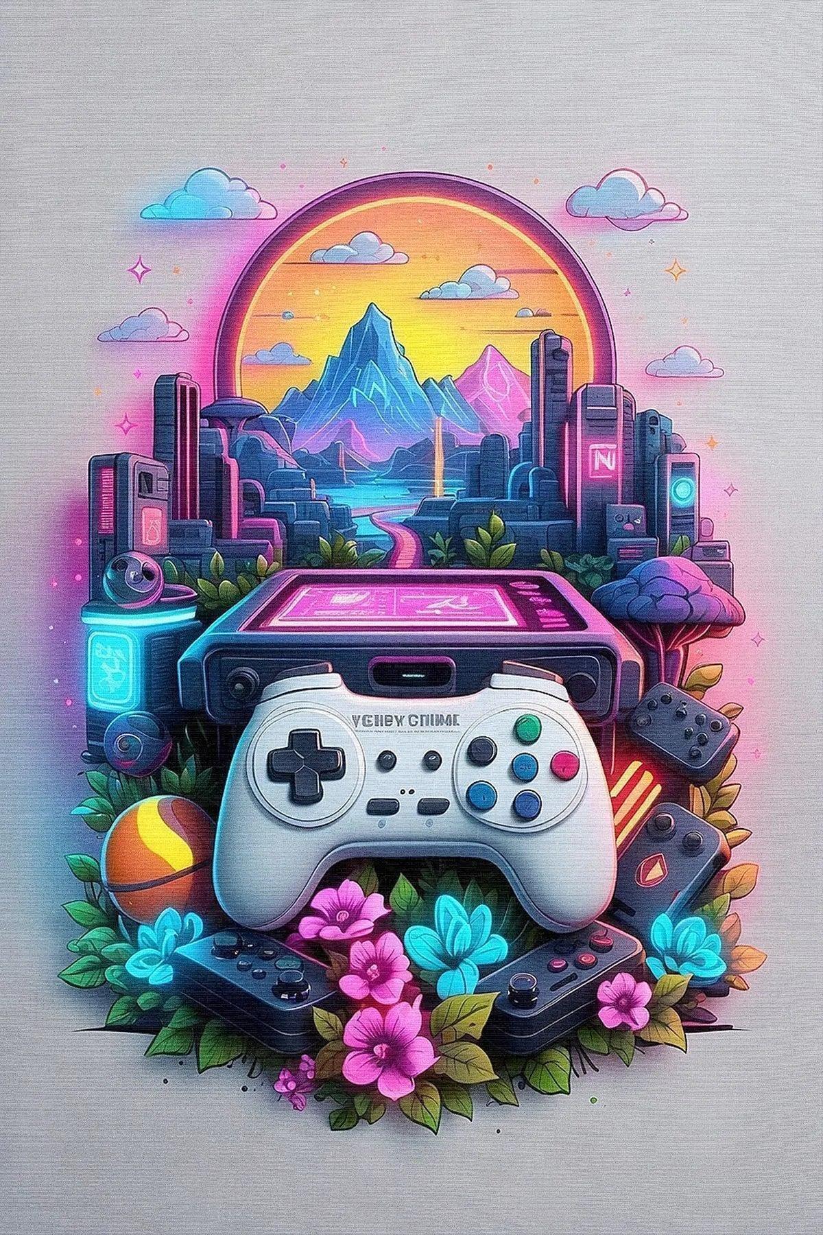 Gamser Modern Şönil Gaming Oyuncu Odası Halısı Dijital Baskılı Kaymaz Taban Yıkanabilir Gaming Halısı - Aydahome