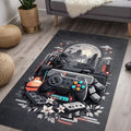 Blank Modern Şönil Gaming Oyuncu Odası Halısı Dijital Baskılı Kaymaz Taban Yıkanabilir Gaming Halısı - Aydahome