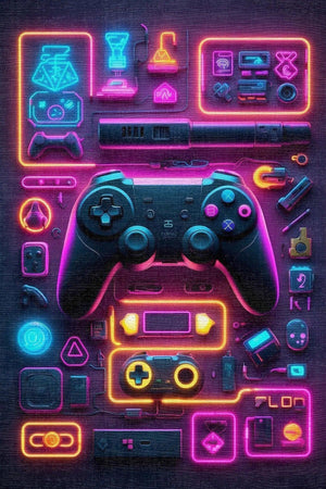 Aspect Modern Şönil Gaming Oyuncu Odası Halısı Dijital Baskılı Kaymaz Taban Yıkanabilir Gaming Halısı - Aydahome