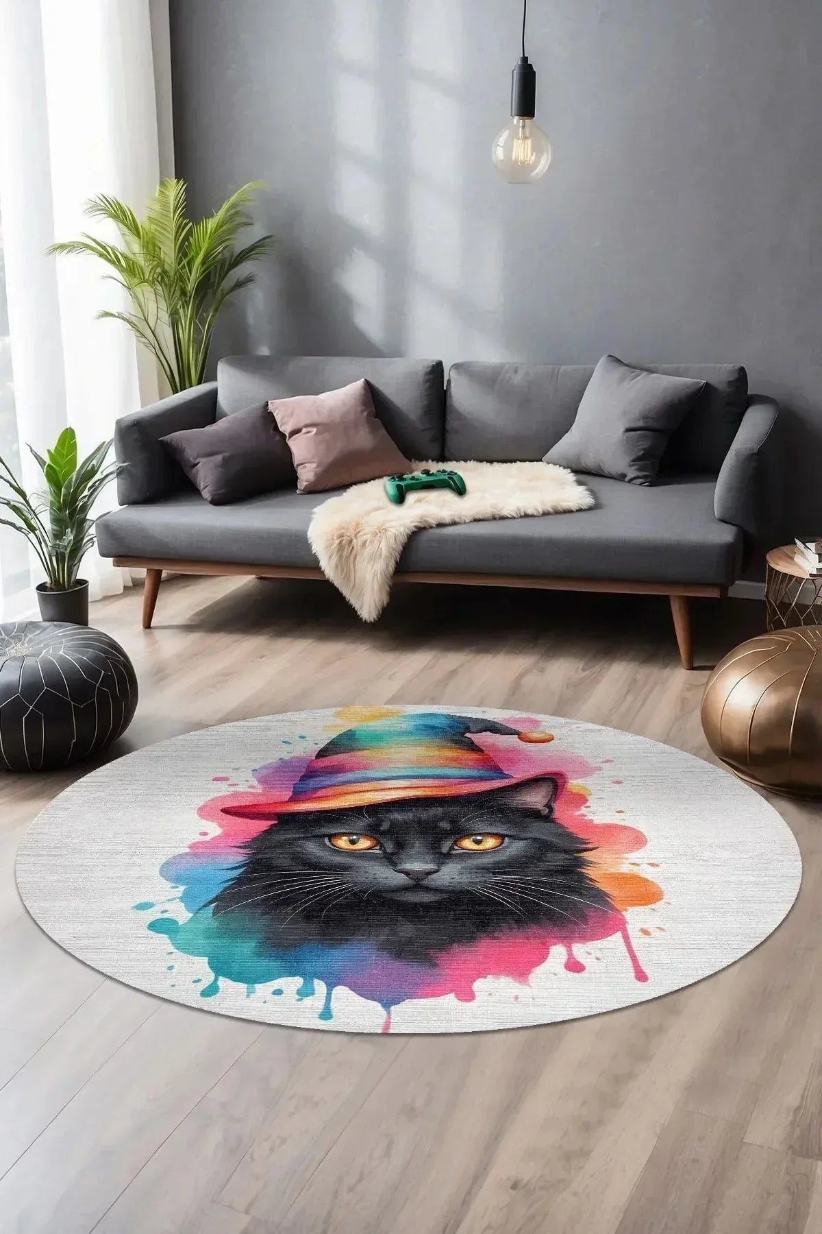 Cother Modern Şönil Gaming Oyuncu Odası Halısı Dijital Baskılı Kaymaz Taban Yıkanabilir Gaming Halısı - Aydahome