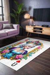 Luck Modern Şönil Gaming Oyuncu Odası Halısı Dijital Baskılı Kaymaz Taban Yıkanabilir Gaming Halısı - Aydahome