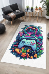 Mertens Modern Şönil Gaming Oyuncu Odası Halısı Dijital Baskılı Kaymaz Taban Yıkanabilir Gaming Halısı - Aydahome