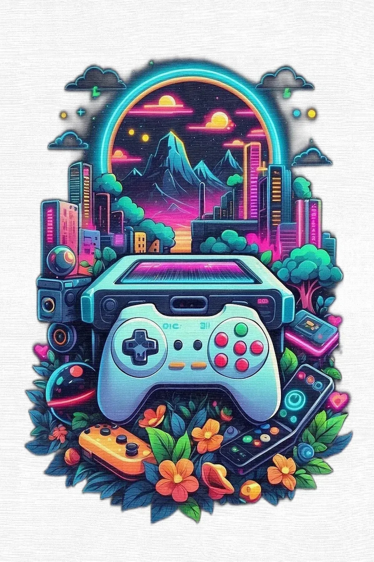 Mertens Modern Şönil Gaming Oyuncu Odası Halısı Dijital Baskılı Kaymaz Taban Yıkanabilir Gaming Halısı - Aydahome